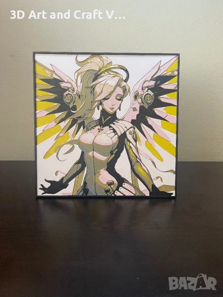 Релефна картина Mercy – Overwatch, снимка 1