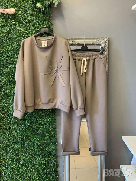 дамски комплект блуза и панр, снимка 1