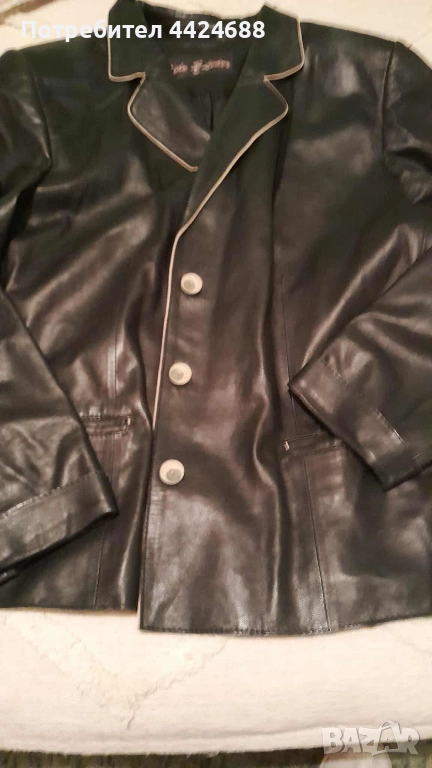 Дамско кожено сако от естествена кожа много запазено много малко носено. , снимка 1