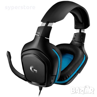 Слушалки с микрофон Logitech G432 981-000770 Черни Геймърски слушалки Ear-cup, снимка 1