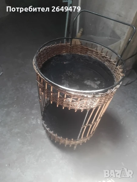 Продава се ратанова количка с колела – стилна и практична за вашата градина!, снимка 1