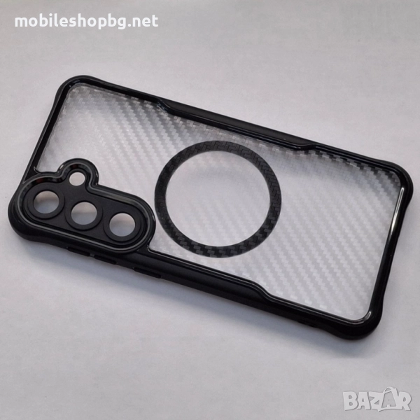 Samsung Galaxy S25 Plus кейс MagSafe подсилен дизайн карбо, снимка 1