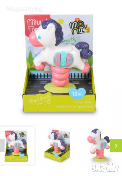 БЕБЕШКО МУЗИКАЛНО СВЕТЕЩО ПОНИ K999-138B, снимка 1