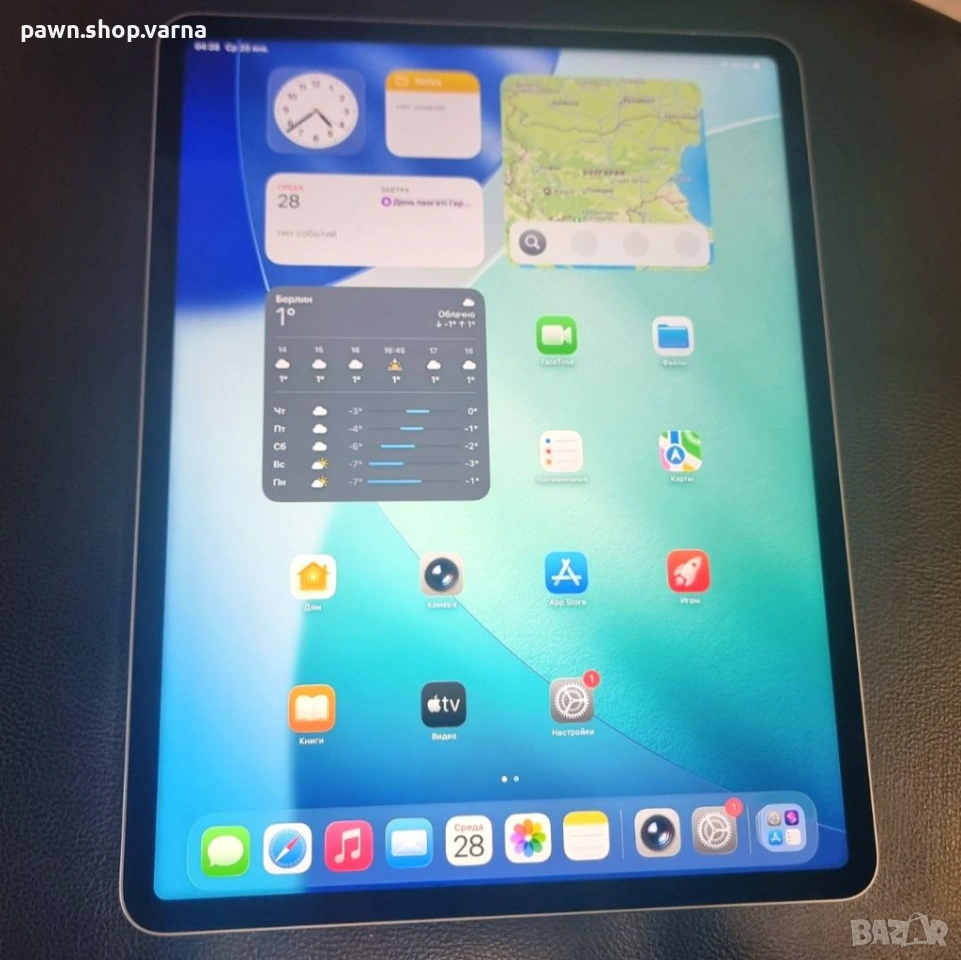 Таблет Apple iPad Pro 12.9” (6th Gen, A2436) – като нов + Apple Pencil и калъф!, снимка 1