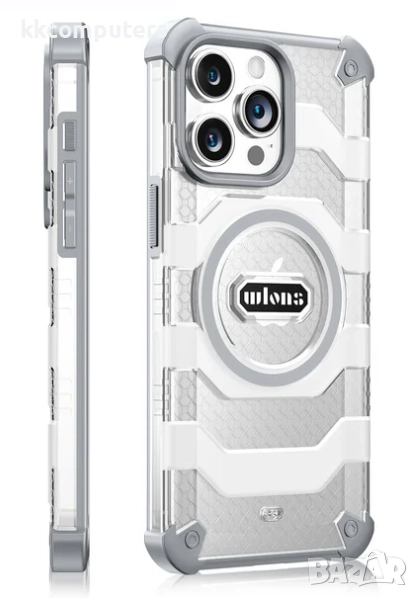 Калъф Wlons Hard Armor с MagSafe / Сив-прозрачен / за iPhone 16 Pro Max 6.9 Баркод : 3132959, снимка 1