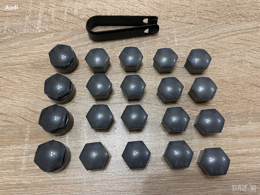 Капачки за болтове джанти Audi Seat Skoda Opel 17мм Капачки болтове джанти със секрет и без секрет, снимка 1