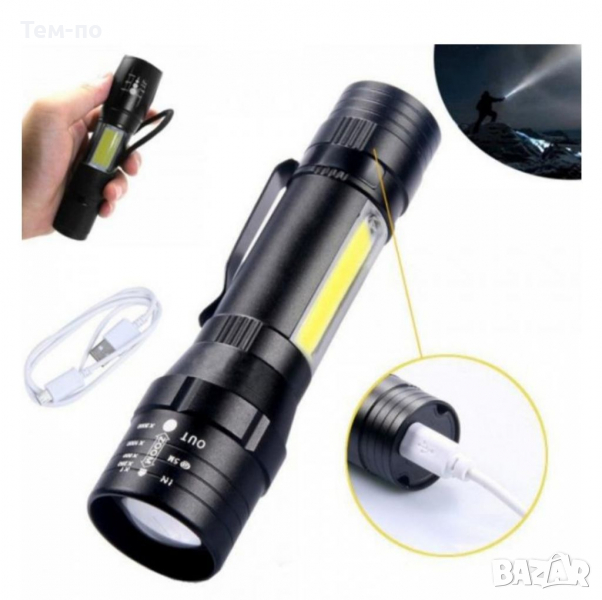 Фенер LED презареждаем , снимка 1