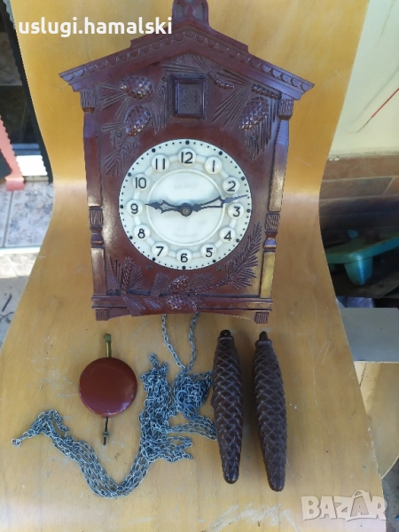 Ретро стенен часовник с кукувица, снимка 1