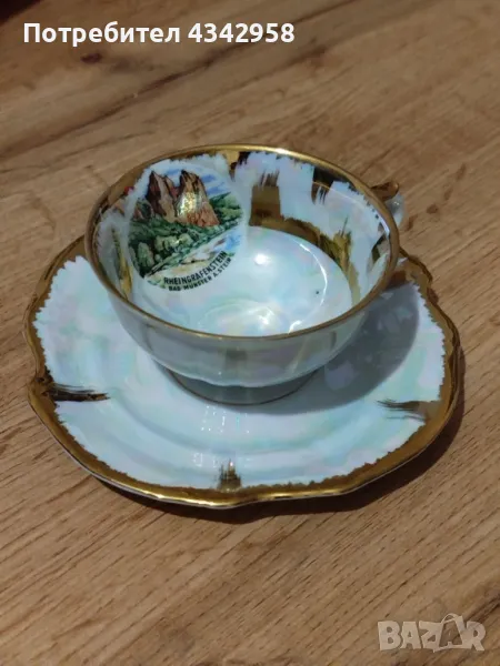 Bareuther. Bavaria. Чаша и чинийка за кафе., снимка 1