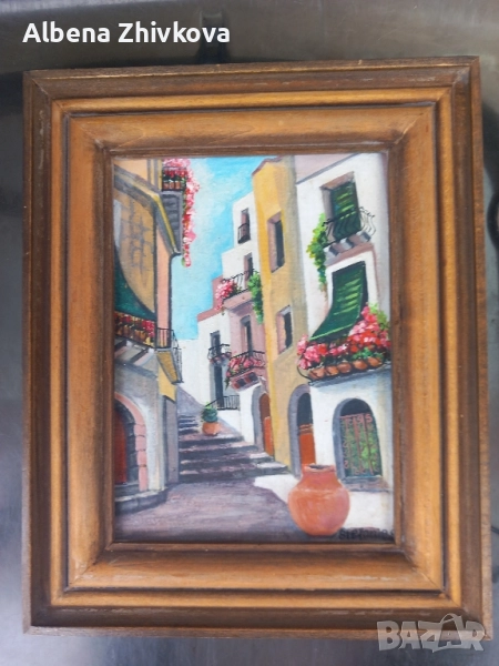 два броя композиция масло на платно, снимка 1