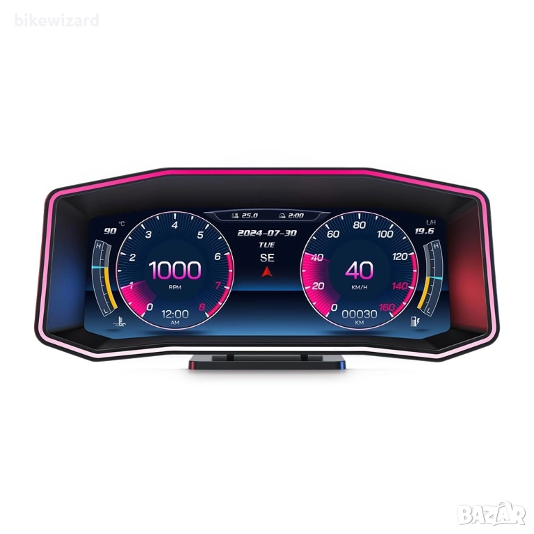 Head Up дисплей за кола OBD2 GPS с двойна система 6.2 инча НОВ, снимка 1