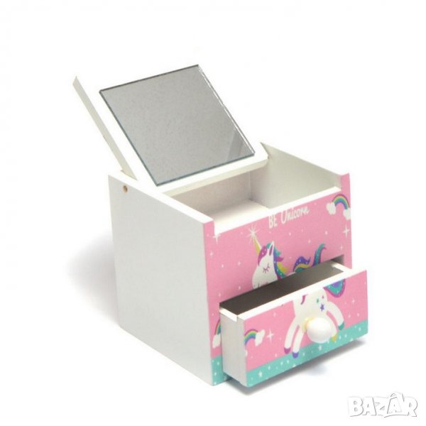 Кутия за бижута с огледало, снимка 1