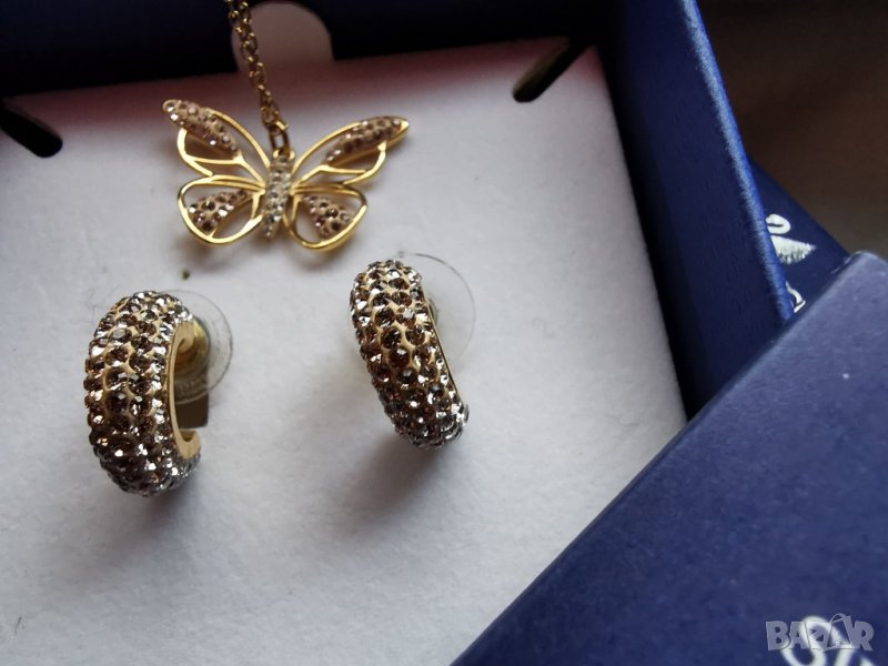 Swarovski колие и обеци, снимка 1