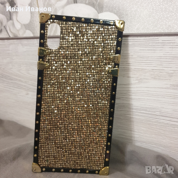 Защитен калъф / кейс за телефон  златист за Iphone XS MAX, снимка 1
