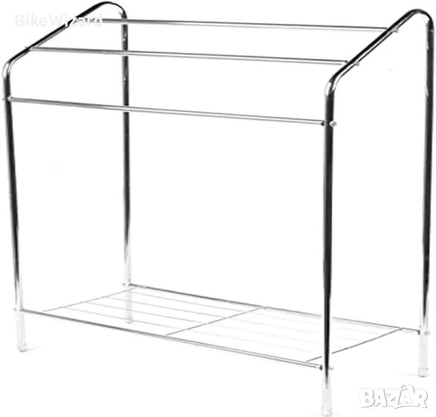 Beldray LA055514CHR 3-степенна закачалка за кърпи 60 cm x 28,5 cm x 83 cm, хром НОВА липсват крепежи, снимка 1
