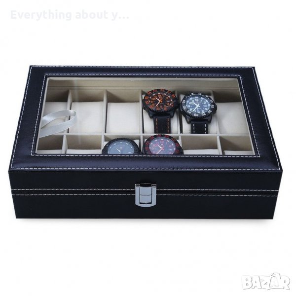 Луксозна кутия за 10 или 12 броя часовници, снимка 1