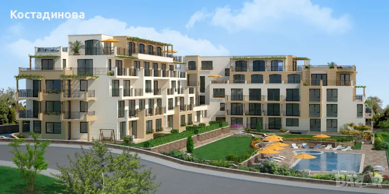 УПИ с площ 4328 кв.м. с готов идеен проект- гр. Свети влас, обл. Бургас, снимка 1