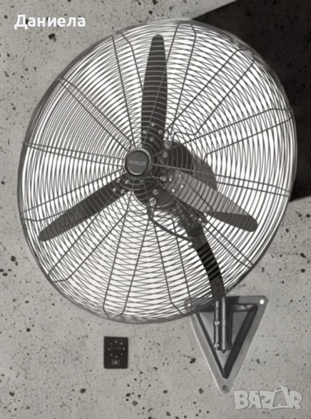 Вентилатор стенен 26''/30" Muhler, 160W, индустриален, снимка 1