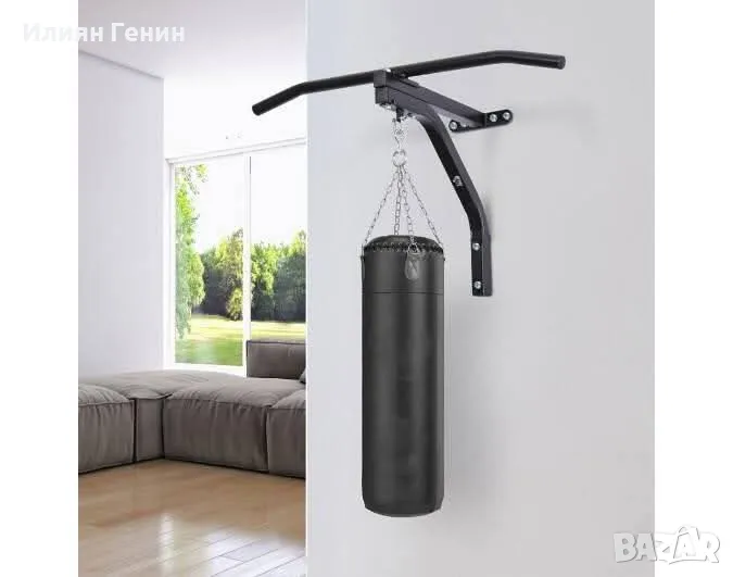 Стойка за боксова круша с лост за набиране, снимка 1