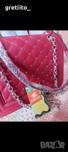 Нова червена красива чанта, снимка 1
