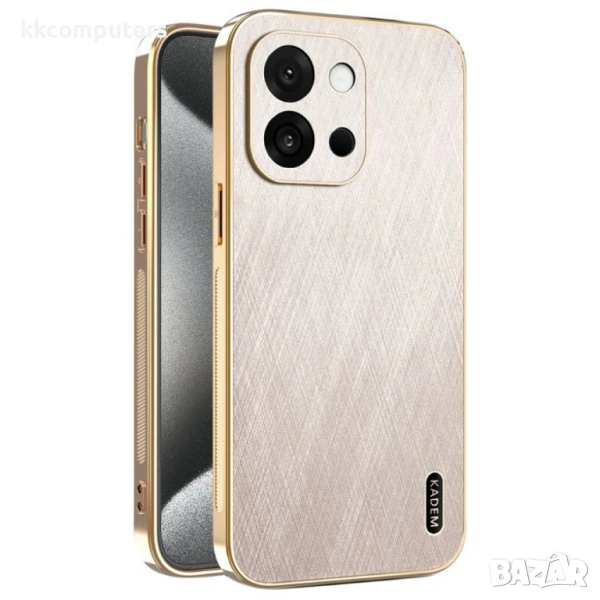 OnePlus 13s 5G / OnePlus 13T 5G KADEM Electroplating Silk Texture PU + TPU Калъф и Протектор, снимка 1