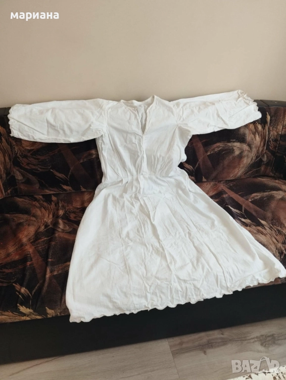 Памучна кенарена риза дамска, към носия, снимка 1