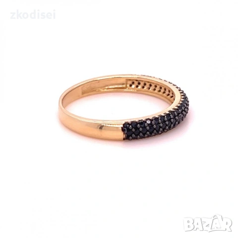 Златен дамски пръстен 1,76гр. размер:53 14кр. проба:585 модел:36342-3, снимка 2 - Пръстени - 53198257