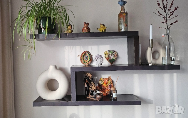 Шкаф за телевизор и стенни рафтове, снимка 6 - Шкафове - 53173419