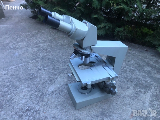стар професионален микроскоп "CARL ZEISS JENA" - Germany DDR
