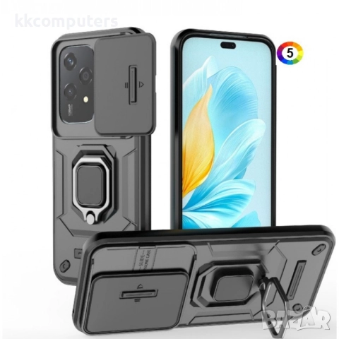 Honor 200 Lite 5G Удароустойчив Ring Holder Калъф и Протектор, снимка 3 - Калъфи, кейсове - 52610915