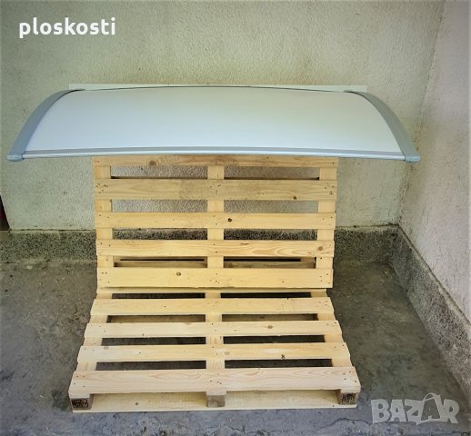 Навес, козирка с плътна сянка. Бонд - 3 мм. с алуминиеви ребра, снимка 3 - Дограми - 33714501