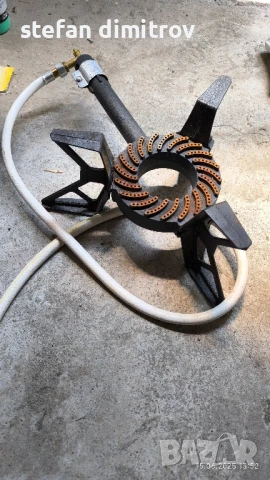 Газов котлон, макс. 8 kW, с регулатор на налягането на газта 37 mbar, IT, газов маркуч 1,5 м,, снимка 9 - Газови котлони - 50672686