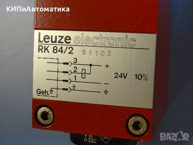 фотоелектрически сензор Leuze RK 84/2 reflective photoelectric sensor 24V, снимка 3 - Резервни части за машини - 54205540