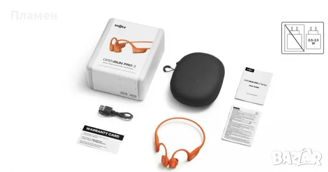 Shokz OpenRun Pro 2 Orange Безжични Слушалки Bluetooth 5.3 DualPitch IP55