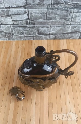 Стъклена бъклица с обков, снимка 5 - Други - 51013133