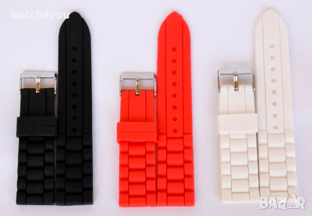 НОВИ КАЧЕСТВЕНИ КАИШКИ ЗА ЧАСОВНИЦИ.КАФЯВА ЧЕРНА БЯЛА БЕЖОВА КАИШКА ЗА ЧАСОВНИК. WATCH STRAP STRAPS, снимка 11 - Каишки за часовници - 20967999