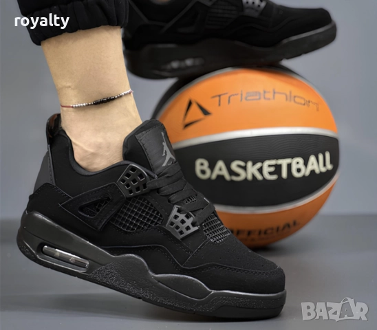 Дамски Маратонки Nike air jordan 4 Цвят - Black cat