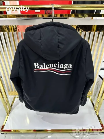 Balenciaga Ново Черно Мъжко Зимно Яке , снимка 4 - Якета - 56135291