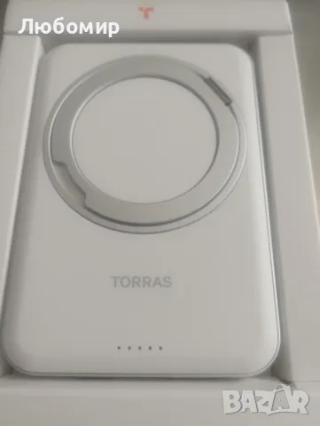 TORRAS Thin Power Bank for Magsafe Powerbank Small 5000 mAh with 36 iPhone 16/15/14/13/

, снимка 4 - Външни батерии - 47642319
