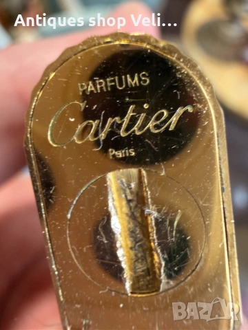 Позлатено шишенце за парфюм Cartier №8015 , снимка 8 - Антикварни и старинни предмети - 53947925