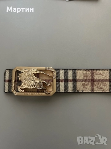 Колан и портфейл Burberry, снимка 5 - Колани - 51693642