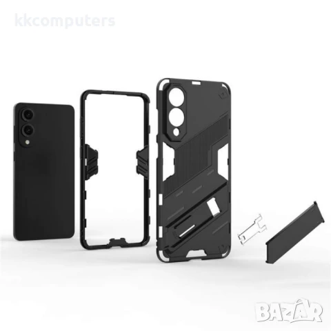 Samsung Galaxy S25 Edge Punk Armor/ Kickstand PC+TPU Удароустойчив Калъф и Протектор, снимка 2 - Резервни части за телефони - 50614932