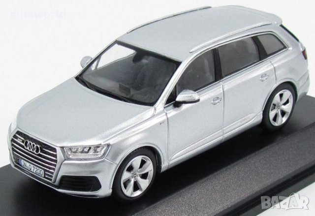Audi Q7 V8 TDI Quattro S-line 2014 - мащаб 1:43 на SPARK модела е нов в PVC дисплей-кейс, снимка 1