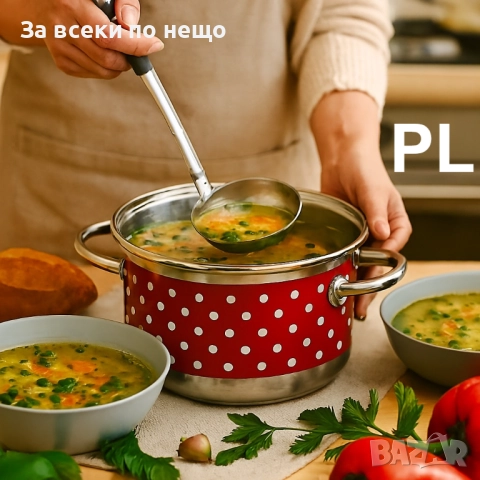 Тенджера Rosberg R51210I, Неръж. стомана. Червен с бели точки Код P1678, снимка 3 - Съдове за готвене - 52941738