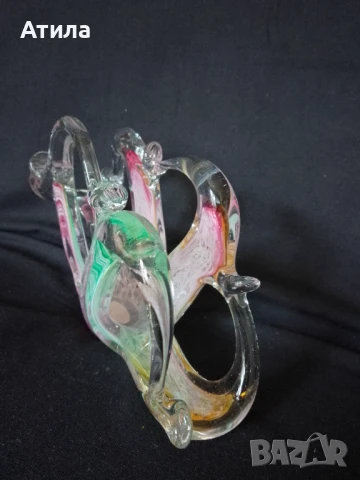 салфетник стъкло 12/20 см, снимка 2 - Декорация за дома - 50709698