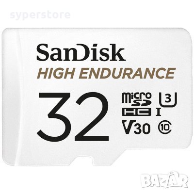 ФЛАШ КАРТА SD MICRO 32GB SANDISK SDSQQVR-032G-GN6IA, MicroSDXC, 32GB Max Endurance Card with Adapter