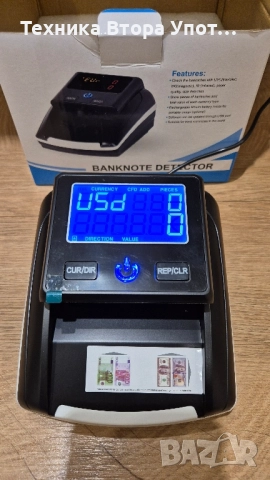 Детектор за фалшиви банкноти EUR/USD, снимка 5 - Друго търговско оборудване - 51738679