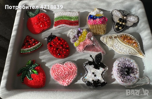 Ръчно изработени брошки , снимка 10 - Други - 53293684