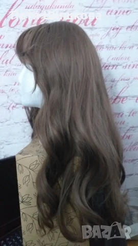 Перука - светлокафява синтетика с топ качество, снимка 10 - Аксесоари за коса - 51255794