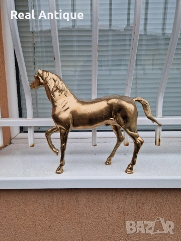 Чудесна антикварна английска метална фигура статуетка 